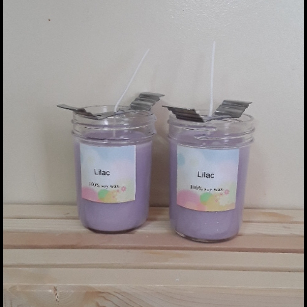 Lilac candles